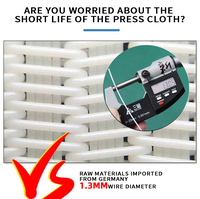 Filtre presse à mailles spirales en polyester haute résistance Xurui, résistant à la pression, sans pénétration de boue, directement de l'usine