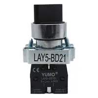 YUMO interruttore a pulsante interruttore di posizione con manico corto LAY5-BD21 selettore in metallo