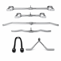 Ensemble professionnel de 6 accessoires de fitness en acier robuste pour barre de musculation à domicile
