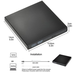 Unidad Óptica Externa USB 2.0 ODD&HDD, Grabadora <span class=keywords><strong>de</strong></span> <span class=keywords><strong>CD</strong></span>-RW <span class=keywords><strong>y</strong></span> <span class=keywords><strong>DVD</strong></span> para Computadoras Portátiles <span class=keywords><strong>y</strong></span> <span class=keywords><strong>de</strong></span> Escritorio - Product Image 3