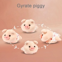 Cochon en peluche à contrôle vocal pour enfants, jouet animal, cochon dansant, en peluche, doux, avec musique légère, répétition, enregistrement