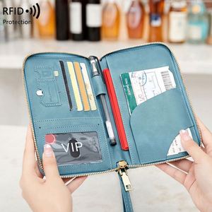 Nueva Cartera RFID 2026 para Pasaportes y Documentos, Bolsa de Viaje Multifuncional con Cierre, para Guardar Boletos de Avión - Product Image 3