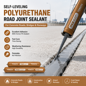 Sellador de Poliuretano <span class=keywords><strong>Autonivelante</strong></span> de Curado Rápido, Resistente a los Rayos UV y Sin Contaminación, para Sellado de Juntas Horizontales en Construcción Exterior - Product Image 1
