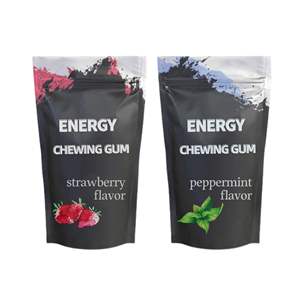 Chewing-gum énergétique à la menthe poivrée pour le diabète Chewing-gum à la caféine avec emballage individuel - Product Image 2