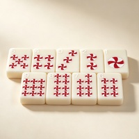 Mahjong de luxe, fabrication OEM/ODM, ensemble de Mahjong américain du milieu du siècle, durable, thème désert moderne, jeu de société pour le week-end