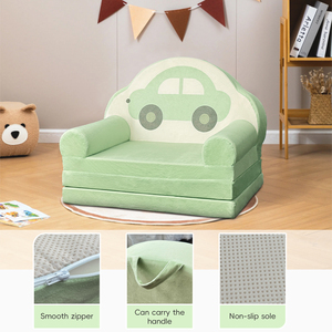Съемный моющийся детский пенопластовый диван-кровать складной шезлонг для малышей татами ленивый пол кровать или для мальчиков и девочек - Product Image 3