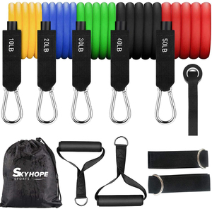 SKYHOPE Fasce di Resistenza per <span class=keywords><strong>Fitness</strong></span> con Logo Personalizzato, Colorate, per Palestra Domestica - Product Image 3