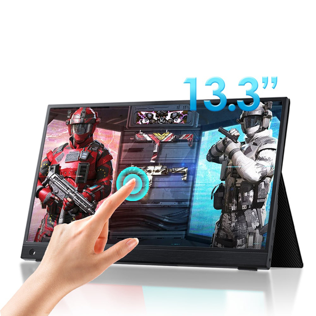 13 Inch Lcd 1080P Gaming Usb Touch Screen Portable Monitor for ps4 Ps5 Laptop Mac Smart Phone
