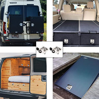 Camper RV remorque porte boîte à outils poignée en T 2 camion boîte à outils loquet de remplacement serrure en acier inoxydable