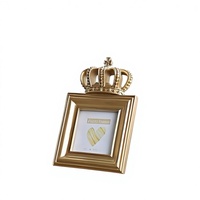 Cadre photo DIY 5x7 en résine avec couronne en verre, décoration d'intérieur, sculpture rétro, cadre photo couronne en résine, ornement de table pour la maison