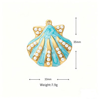 Mini pendentifs en acier inoxydable en forme d'étoile de mer et de coquillage, accessoires de bijoux DIY pour colliers et boucles d'oreilles