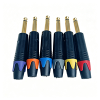 Adaptateur Jack Mono TS 6,35 mm (1/4 po) Mâle à Souder pour Câble Audio Microphone Haut-parleur