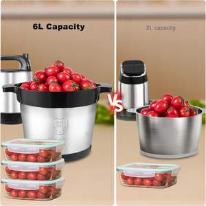 Robot culinaire multifonction puissant pour usage commercial, hachoir à viande électrique, mixeur, pilon à ignames - Product Image 5