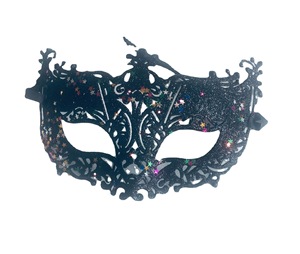 Venta al por mayor <span class=keywords><strong>Halloween</strong></span> y bola <span class=keywords><strong>de</strong></span> Navidad máscara <span class=keywords><strong>de</strong></span> Carnaval polvo <span class=keywords><strong>de</strong></span> oro zorro hueco en material PET negro para maquillaje <span class=keywords><strong>de</strong></span> fiesta - Product Image 6