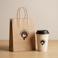 Sac en papier alimentaire personnalisé et boîte d'emballage pliable en carton pour pâtisserie, idéaux pour la restauration rapide
