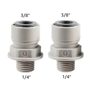 Nhanh chóng kết nối doanh, 1/4 ''nam chủ đề x 9.5mm(3/8'') OD ống Ống kết nối, ống Push-in phù hợp thẳng Adapter - Product Image 6