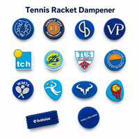 Amortisseur de vibrations pour raquette de tennis en silicone personnalisé en gros, anti-vibrations, plusieurs couleurs