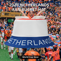 Niederländische Flagge Bucket Hat Fußball-Fan Sport Polyester Erwachsene Verstellbar Großhandel Individuelles Logo