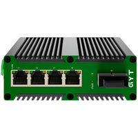 Precio al por Mayor: Switch Ethernet Industrial de 4 Puertos, 4 PoE 100/1000 y 1 Puerto Uplink de 1000 Mbps, Switch PoE para Exteriores para Redes