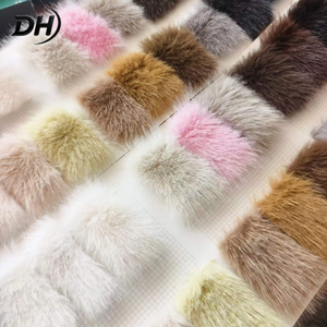 Tissu en fausse fourrure longue et moelleuse de couleur unie, 100 % polyester, ultra duveteux et soyeux, pour la fabrication de jouets en peluche - Product Image 3