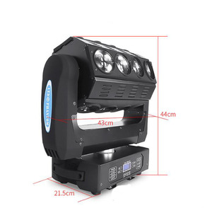 Équipement de scène DJ à roulettes 360°, 16x10W 9x10W RGBW 4-en-1, projecteur LED mobile Spider Phantom Beam avec livraison directe - Product Image 6