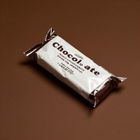 Envoltura de barra energética de bocadillo de chocolate con sello curativo impreso personalizado, rollo de película de embalaje, papel de aluminio, almohada sellada en la parte posterior, bolsa de mylar