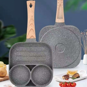 Padella antiaderente in ghisa da 18cm con quattro scomparti per una cottura rapida - Product Image 4