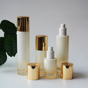 Juego de Envases de Vidrio de Lujo en Degradado Amarillo Dorado de 30 ml, 50 ml, 100 ml y 120 ml para Lociones, Serums, Sprays y Cremas para el Cuidado de la Piel - Product Image 6