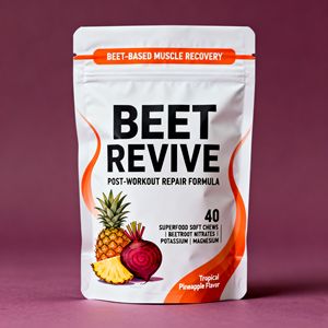 OEM ส่งเสริมการไหลเวียนโลหิตเพิ่มความแข็งแรงของร่างกายและเป็นอาหารเสริมสำหรับเยลลี่บีทรูท - Product Image 1