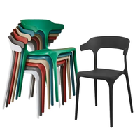 Chaises de salle à manger ensemble de table à manger vente moderne chaise de salle à manger de luxe design moderne en plastique