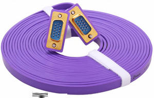 उच्च गुणवत्ता वाले फ्लैट पुरुष से महिला 3 + 4 rgb से vगा 15पिन केबल - Product Image 2