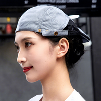 Chapeau de cuisine unisexe pour homme et femme, avec logo brodé réglable, couleur unie, pour restaurant, cuisine, serveur, serveuse, chef
