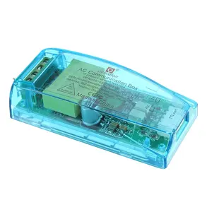 Caja de comunicación CT AC PZEM-004T 100A + cerrada, módulo Serial TTL, frecuencia de corriente de voltaje Modbus RTU-con funda