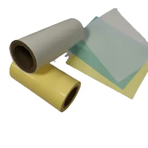 Fabricante chino de papel de silicona, papel de liberación de glassine Amarillo Blanco, 60g para revestimiento de etiquetas