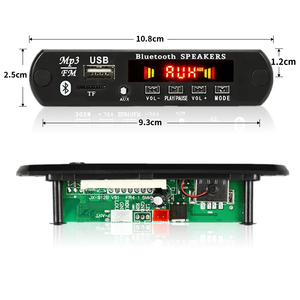 Dc 12V <span class=keywords><strong>Bluetooth</strong></span> 5.0 xe Kit không dây mp3 Bảng Giải mã âm thanh WMA âm nhạc Máy nghe nhạc mô-đun lossless USB AUX TF FM thẻ đài phát thanh phong cách - Product Image 5