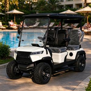 Carrito de Golf Eléctrico de 4 Plazas con Batería de Litio, Todoterreno, con Suspensión Independiente, Pantalla Grande, Audio y Color Personalizado - Product Image 1