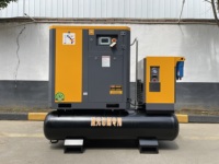 Compresseur à piston miniature portable alimenté par courant alternatif 11 kW 220 V-380 V, lubrifié à l'huile, refroidi par eau
