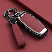 Nouvel étui pour clé de voiture en alliage de zinc et cuir pour BYD Han EV Han DM-i Tang EV Yuan Plus Yuan Pro Seal Tang EV Tang DM-i Accessoires automobiles
