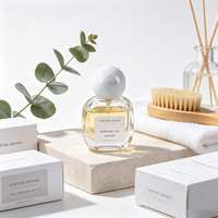 Flacon de parfum vide en verre de 15 ml, flacon pulvérisateur cosmétique, flacon en verre rechargeable pour emballage de parfum et de soins de la peau avec bouchon à bille
