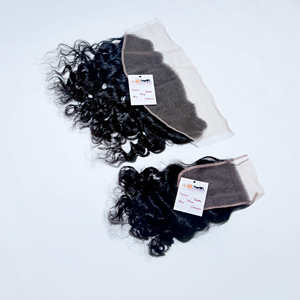 Paquets de cheveux vierges de vague profonde lâche bouclés bruts avec fermeture frontale tissage de cheveux de vague de corps 9A brésilien 10 "à 36 pouces en stock - Product Image 6