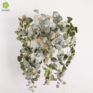 Feuilles d'eucalyptus artificielles Lickie, décoration murale, verdure ronde, décoration de la maison, décoration de mariage, fleurs en soie plastique réutilisables - Product Image 2