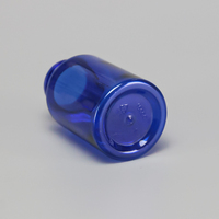 Bouteille en plastique PET bleue pour pilules et capsules, 80 ml, 120 ml, 150 ml, 200 ml, pour l'emballage de compléments alimentaires, bouteille pour vitamines