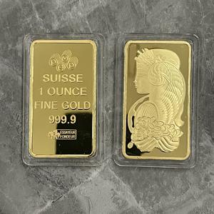 Suisse Lady Fortuna Zilveren Bar Replica Verzilverd Dollar Goud Voor Presse Film Prop Nieuwigheid Geschenk - Product Image 4