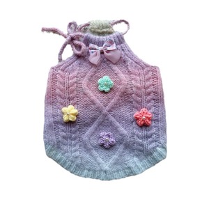 Pull pour chien, couleurs dégradées, gilet en tricot Argyle pour Teddy Bichon Devon Sphynx, vêtements pour chats, à porter en quatre saisons - Product Image 5