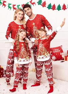 Traje <span class=keywords><strong>de</strong></span> Navidad <span class=keywords><strong>de</strong></span> otoño 2025, traje holgado <span class=keywords><strong>de</strong></span> algodón elegante para madre e hijo para nueva familia <span class=keywords><strong>de</strong></span> tres cuatro niñas, traje para padres e hijos - Product Image 3