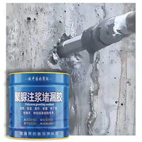 Polyurée grise en gros haute résistance, liquide d'étanchéité pour injection murale et scellement des fissures dans le béton, fût de 10 kg