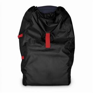 Bolsa de Viaje para Asiento de Coche de Poliéster, Funda para Asiento de Avión con Cierre de Cordón para Portabebés y Sillas Elevadoras, Negra - Product Image 1