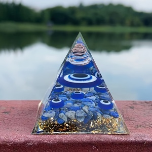 60 stili 6CM all'ingrosso personalizzabile energia curativa piramide Orgone resina di cristallo decorazione di meditazione per il <span class=keywords><strong>Chakra</strong></span> Reiki spirituale - Product Image 6