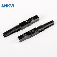 Konektor Serat Optik Cepat 3301 LN-10 SC UPC 0.3dB Loss FTTH Drop Cable Field Assembly