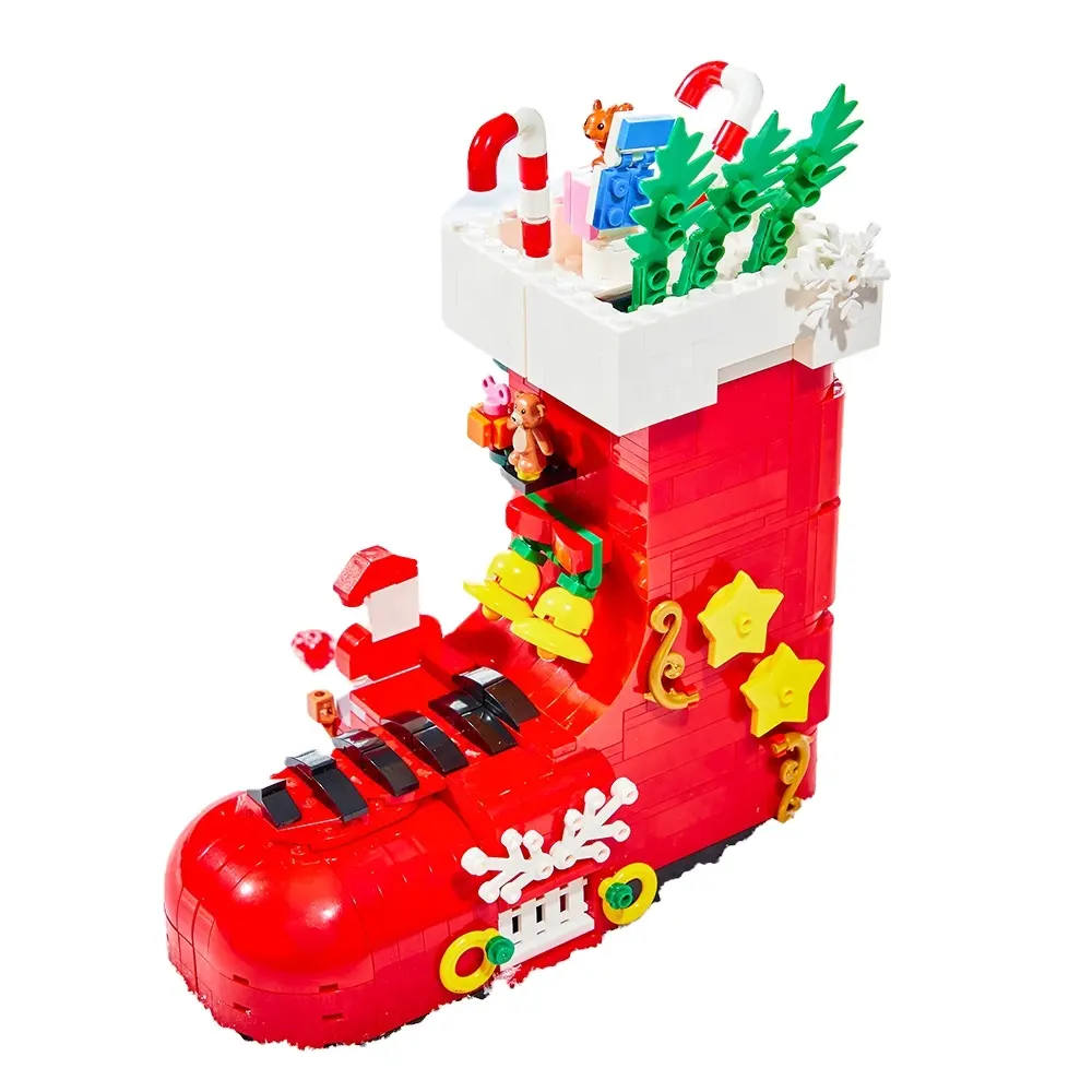 High Quality Blocks Small Building block socks Model Set Toy Christmas Gifts For Kids